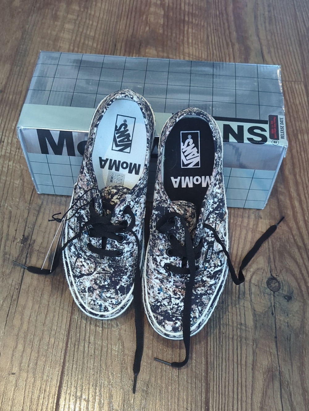 Vans x MoMa Women 7.0 Men 5.5 Jackson Pollock Sneakers